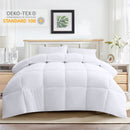 Balichun All Season Queen Size Cooling Comforter，Fluffy Down Alternative Comforter Breathable - White