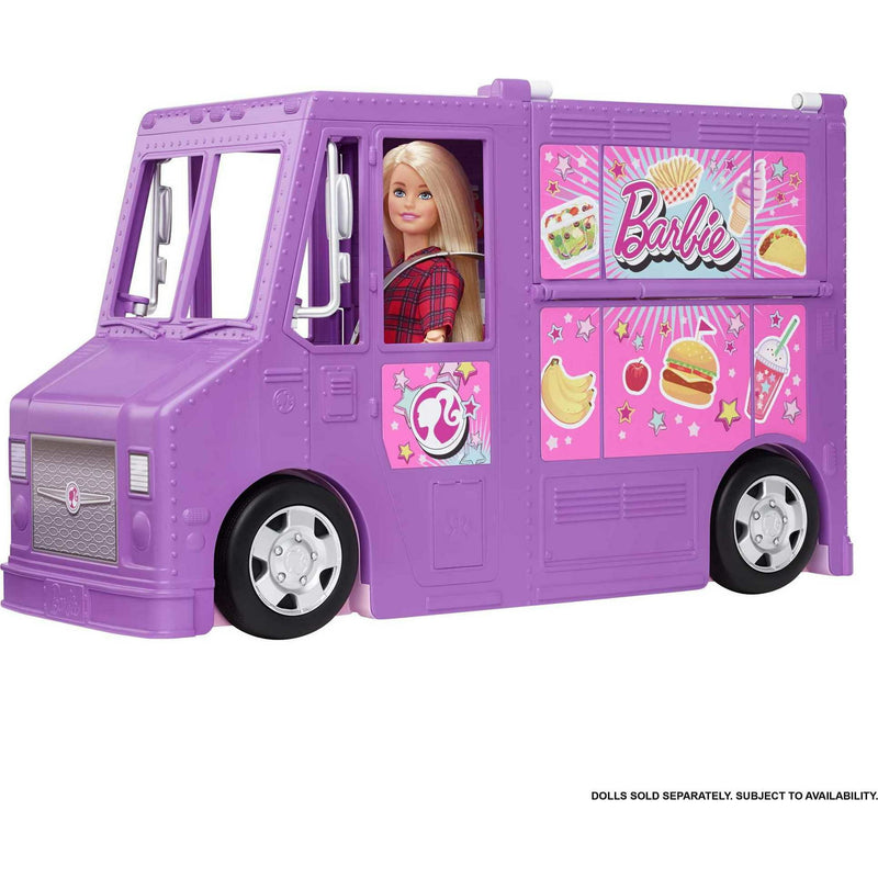 Barbie Fresh 'n Fun Food Truck Playset with Blonde Doll & 30+ Accessories