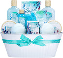 Bath Gift Baskets for Women - 12 Pcs Ocean Spa Gift Sets, Gifts for Her