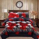Bednlinens 3 Piece 3D Promise Romantic Moment Print Woman Girl Comforter Set Queen Size
