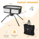Portable Folding Bedside Sleeper with Mattress and Carry Bag