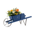 Wooden Wagon Planter with 9 Magnetic Accessories for Garden Yard