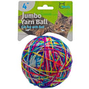 4" Jumbo Yarn Ball Pet Cat Toy with Bell