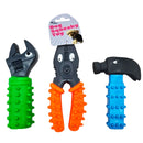 Tool-Shape Rubber Dog Squeaky Pet Toy Assortment
