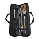 7 Piece Stainless Steel Grilling Tools Set and Carrying Bag
