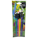 6 Piece Flat Head Art Paint Brush Set