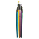 6 Piece Round Fine Tip Head Art Paint Brush Set