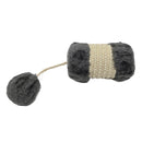 Mini Catnip Scratching Roller Sisal Barrel with Plush Cat Toy