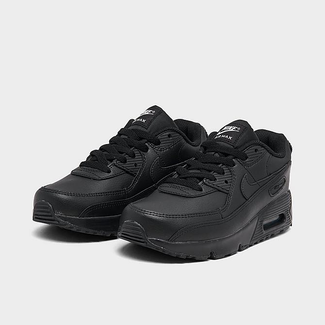 Nike Little Kids' Air Max 90 Casual Shoes in Black/Black