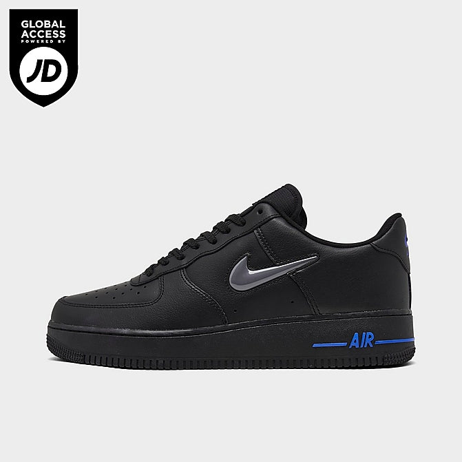 Nike Men's Air Force 1 Jewel Casual Shoes in Black/Black