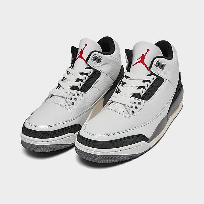 Jordan Air Retro 3 Basketball Shoes in White/Summit White