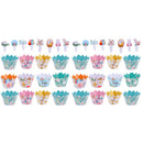 Cake Border Easter Wrappers Mini Cupcake Liners Chocolate Rabbits Baskets Baby 2 Sets