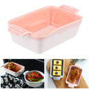Cakesicles Mold Ceramic Loaf Pan Bread Bakeware Baking Bowl Pink