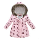 Cethrio Children Jackets for Girls for Winter with Hood Pink Coats Size 2 Years