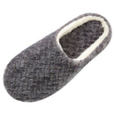 Chiccall Winter Warm Slippers, Comfy Rhombus Pattern Faux Fur House Shoes Scuff Slippers for Women- Size 6.5