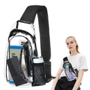 Clear Sling Bag, EEEkit Stadium Approved Chest Backpack for Women Men,