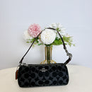 Coach CP258 Nolita Barrel Bag In Signature Denim IN Black