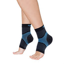 Copper Fit Ice Plantar Fascia Ankle Compression Sleeve Brace, Black, Large/XL, FSA HSA Eligible