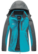 DC Diamond Candy Womens Rain Jacket Waterproof Coat with Hood Windproof Lightweight Hiking Jackets