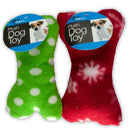 Plush Dog Bone with Rubber Duckie Print