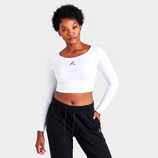 WOMEN'S JORDAN FLIGHT CROPPED LONG SLEEVE T-SHIRT