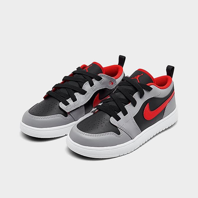 Little Kids' Air Jordan Retro 1 Low Alt Casual Shoes in Red/Grey/Black