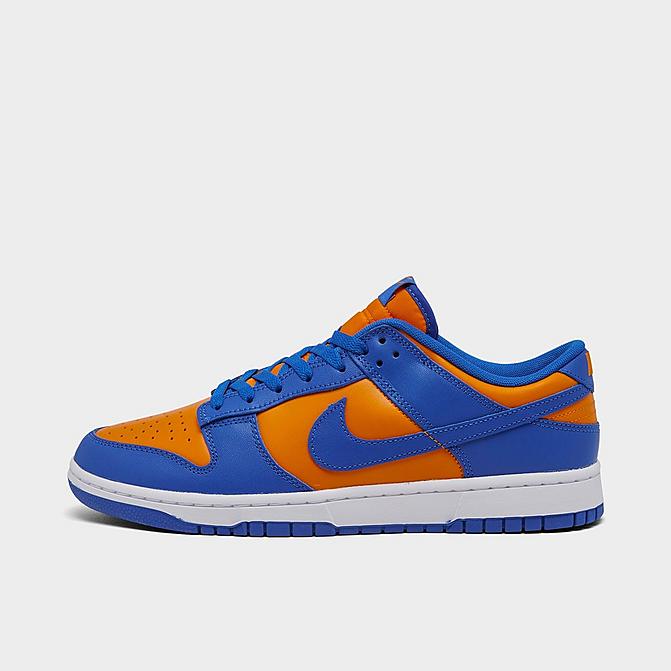 Nike Dunk Low Retro Casual Shoes (Men's Sizing) in Blue/Orange/Bright Ceramic