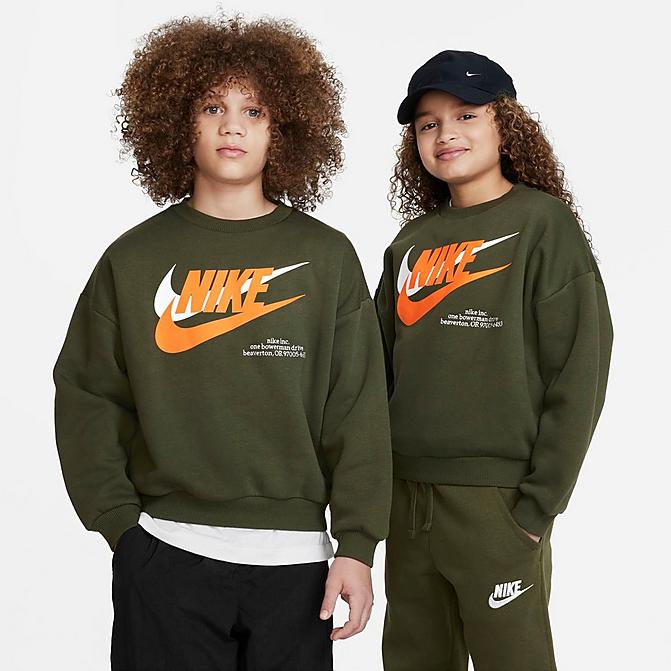 KIDS' NIKE SPORTSWEAR ICON FLEECE OVERSIZED SWEATSHIRT