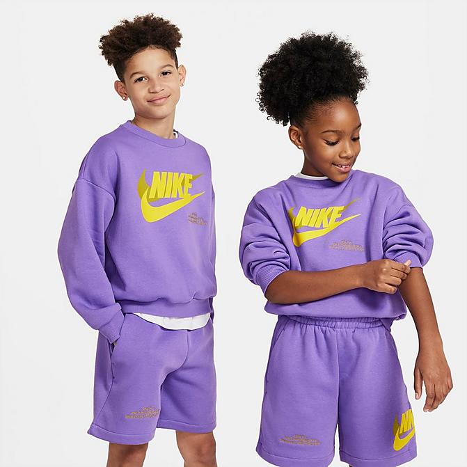 KIDS' NIKE SPORTSWEAR ICON FLEECE OVERSIZED SWEATSHIRT