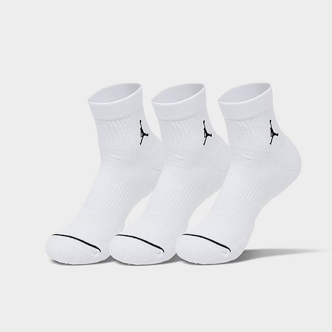 Jordan Everyday Ankle Socks (3-Pack) in White/White