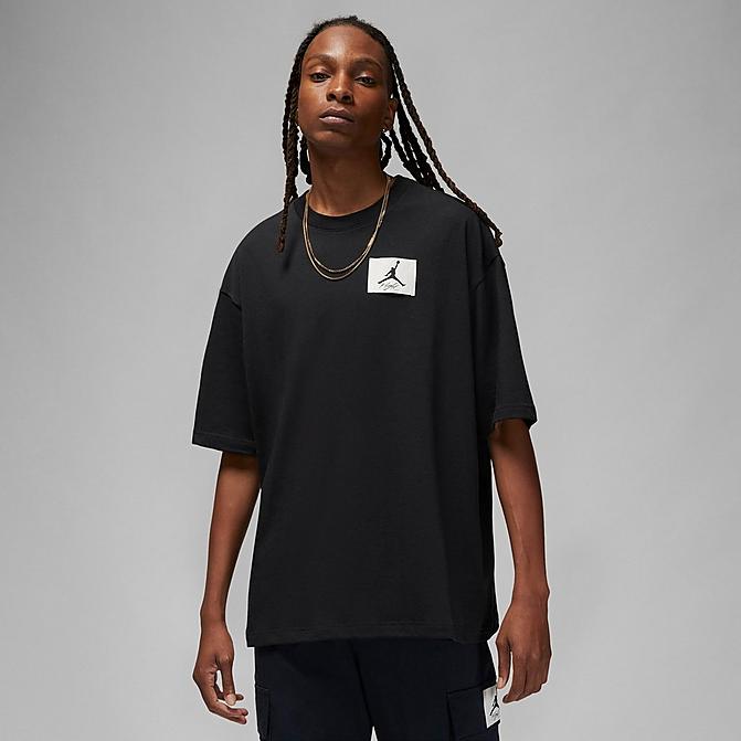 MEN'S JORDAN FLIGHT ESSENTIALS WOVEN PATCH OVERSIZED T-SHIRT