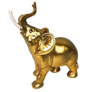 Desktop Elephant Figurines Gold Decor Resin Crafts Household Ornaments