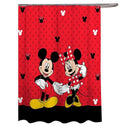 Disney Mickey & Minnie Mouse Classic Shower Curtain, Kids Bathroom Decor