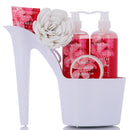 Draizee Heel Shoe Spa Gift Set Cherry Blossom Scented Bath Essentials Gift Basket Relaxation Gifts for Women