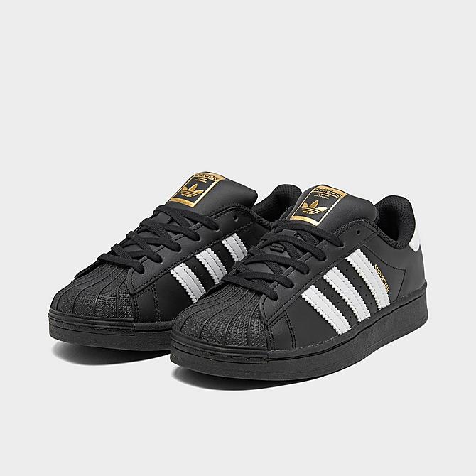 Adidas Little Kids' Originals Superstar Casual Shoes in Black/Black