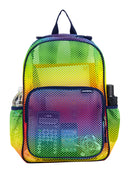Eastsport Unisex Spirit Mesh Backpack, Ombre Rainbow