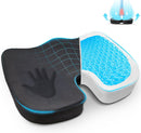 EcoNour Gel Seat Cushion for Pressure Relief | Seat Cushions for Tailbone Pain Relief and Back Pain | Coccyx Cushion for Sitting (Black)