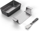 Elbee Home Non-Stick Meatloaf Pan with 9” Carbon Steel Removable Perforated Tray