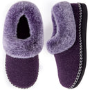 EverFoams Ladies' Luxury Wool Memory Foam Slippers with Fluffy