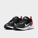Nike Little Kids' Revolution 7 Stretch Lace Running Shoes in Blue/Black/Dark Obsidian