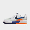 Nike Big Kids' Air Force 1 LV8 Casual Shoes in Blue/Orange/Off-White/Light Silver