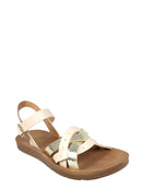 Fifth & Luxe Women’s Metallic Strappy Comfort Sandals, Sizes 6-11