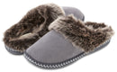 Floopi Women's Indoor Outdoor Aztec Faux Fur Lined Clog Slipper W/Memory Foam