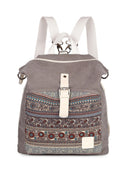 Forestfish Boho Backpack Purse for Women Canvas Rucksack Shoulder Bag