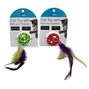 Cat Toy with Bell and Feather