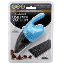 USB Powered Mini Crumb Catcher Keyboard Vacuum with 2 Attachments