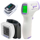 GENKENT Healthcare Kit with Arm Blood Pressure Monitor (CK-102S), Touchless Digital Infrared Forehead Thermometer
