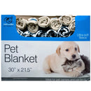 Fleece Paw Print Pet Blanket Countertop Display