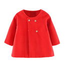 GYRATEDREAM 9M-4T Toddler Baby Girl Coats Kids Cloak Button Warm Thick Jacket Clothes Baby Fall Winter Outwear Clothes Set