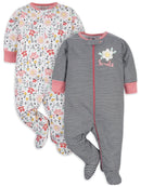 Gerber Baby Girl Sleep 'n Plays, 2-Pack (Newborn-3/6 Months)